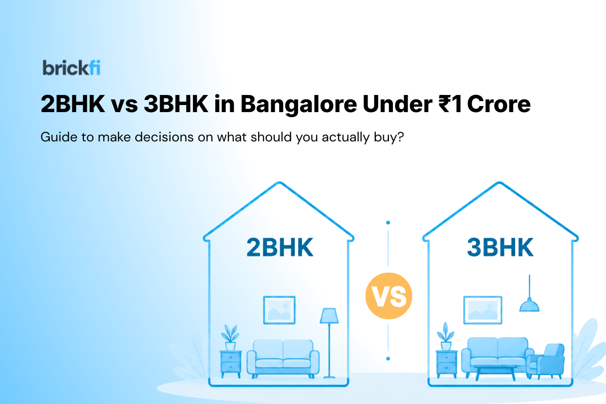 2BHK vs 3BHK in Bangalore Under ₹1 Crore